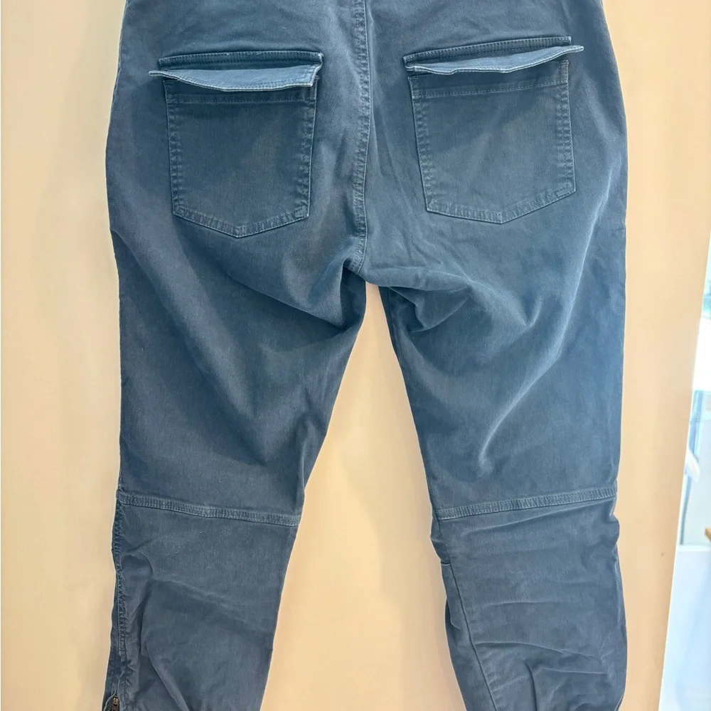 Nili Lotan Cropped Military Pant Washed Navy Size 6 - Picture 3 of 12